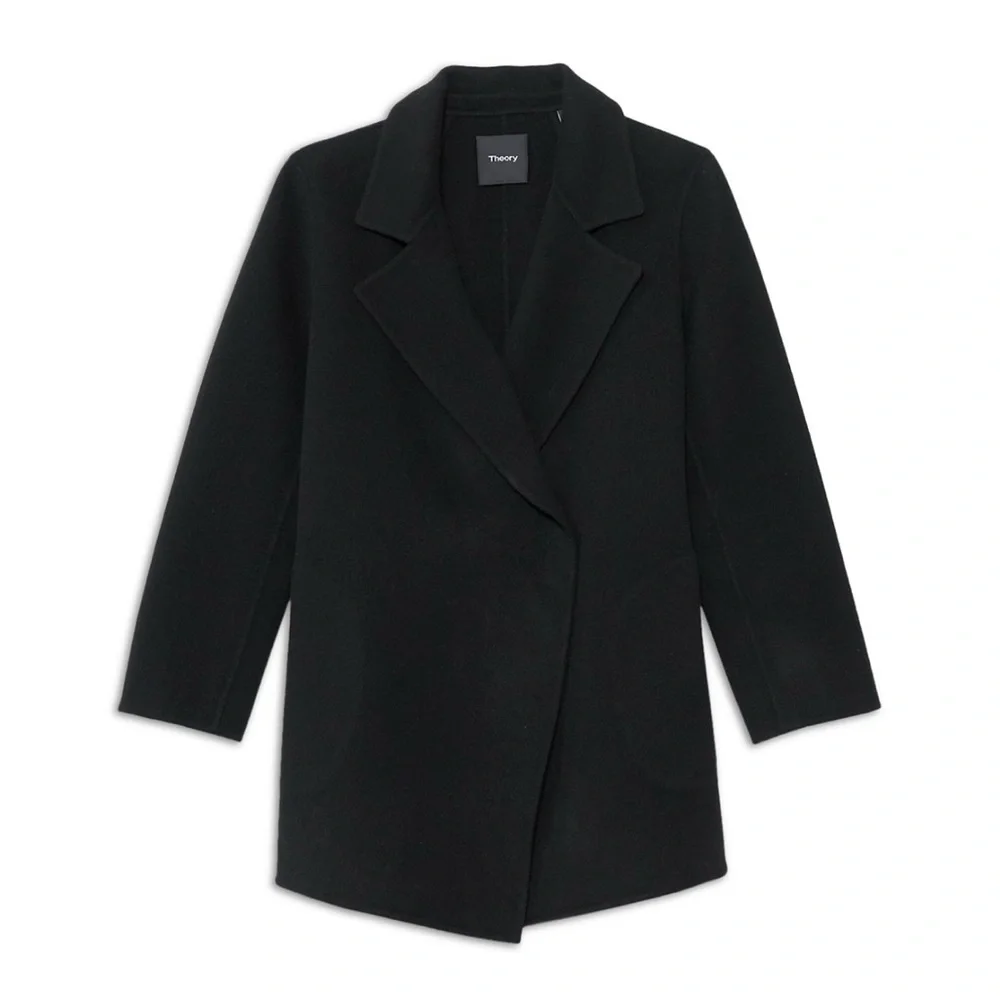 NWT | Theory | Clairene Double Face Jacker | Black - Picture 4 of 8